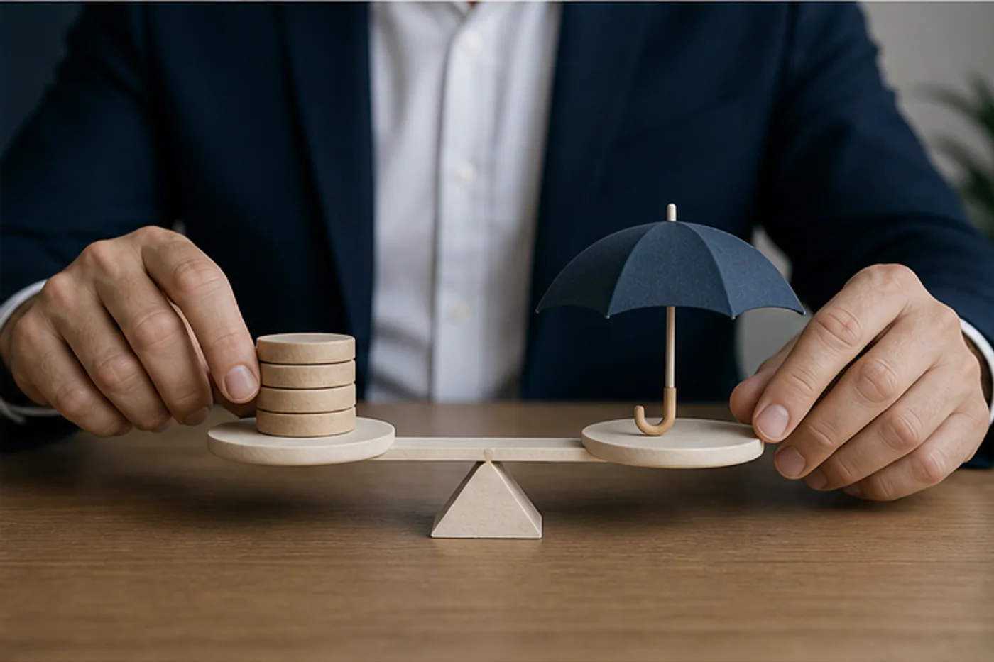 Analyse du choix entre rémunération et dividendes pour la protection sociale du dirigeant, sur fond de documents et graphiques.